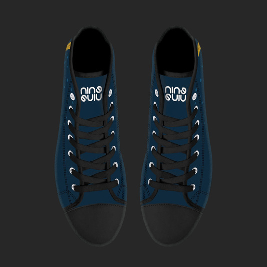 Night Wave – Custom High Top Canvas Shoes