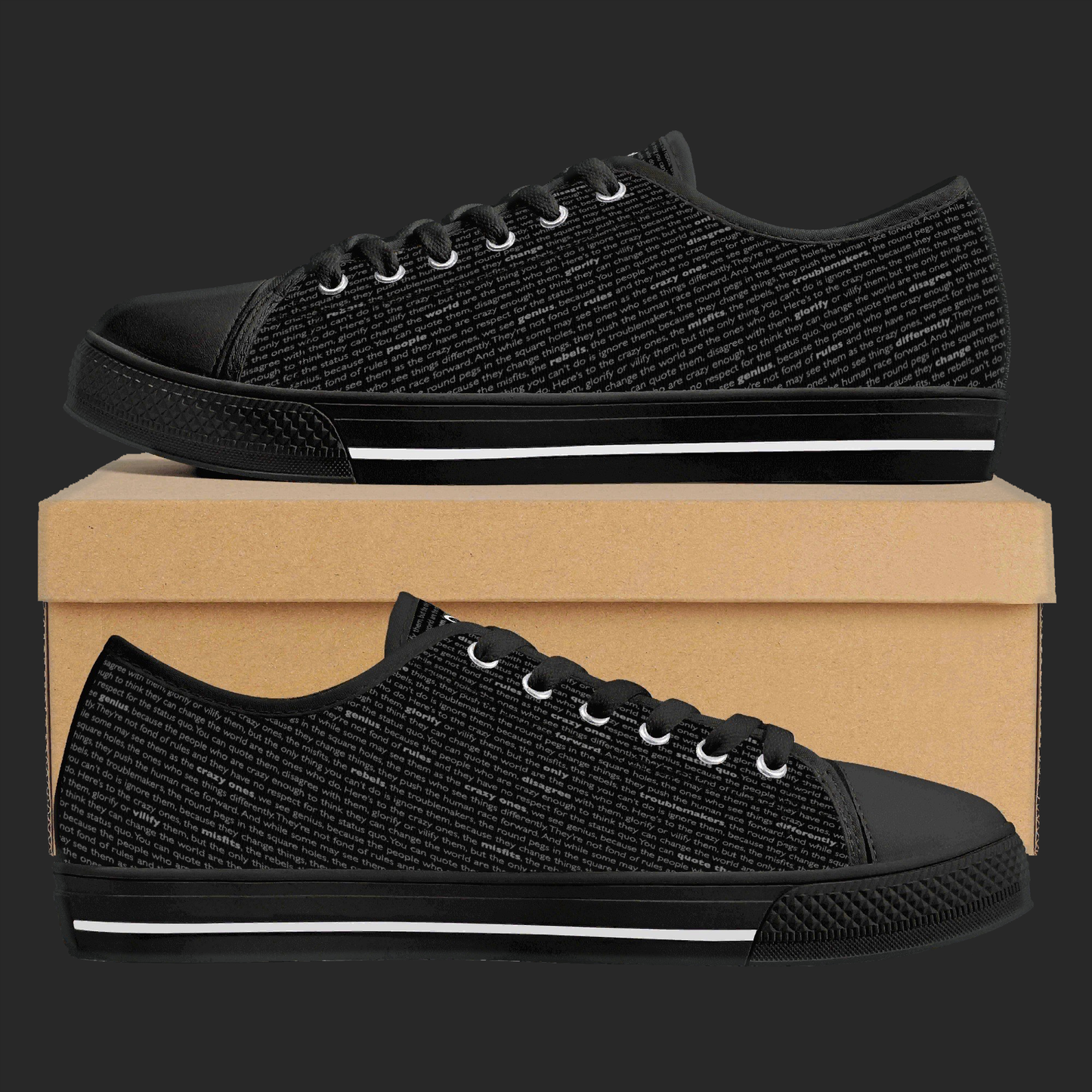 Different — Custom Low-Top Canvas Shoes