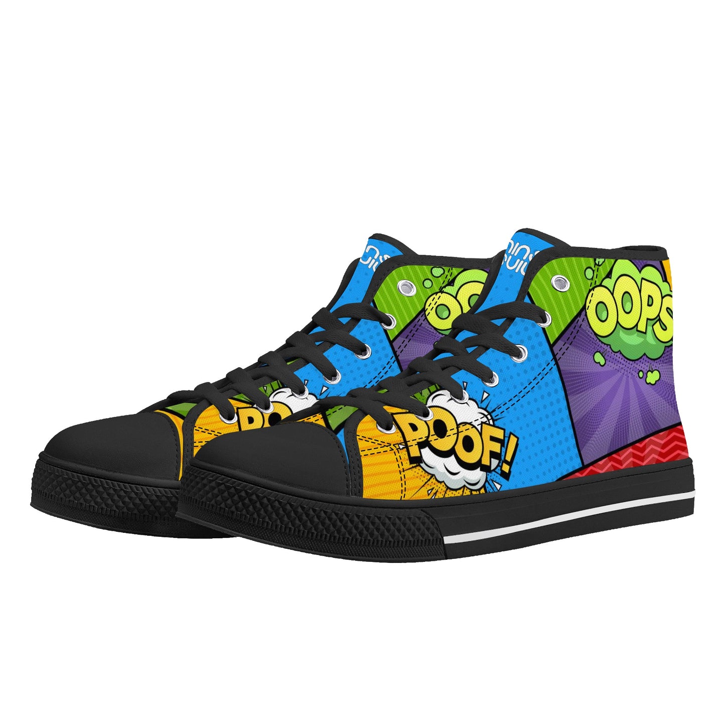 Men's High Top Canvas Shoes Retro Comics