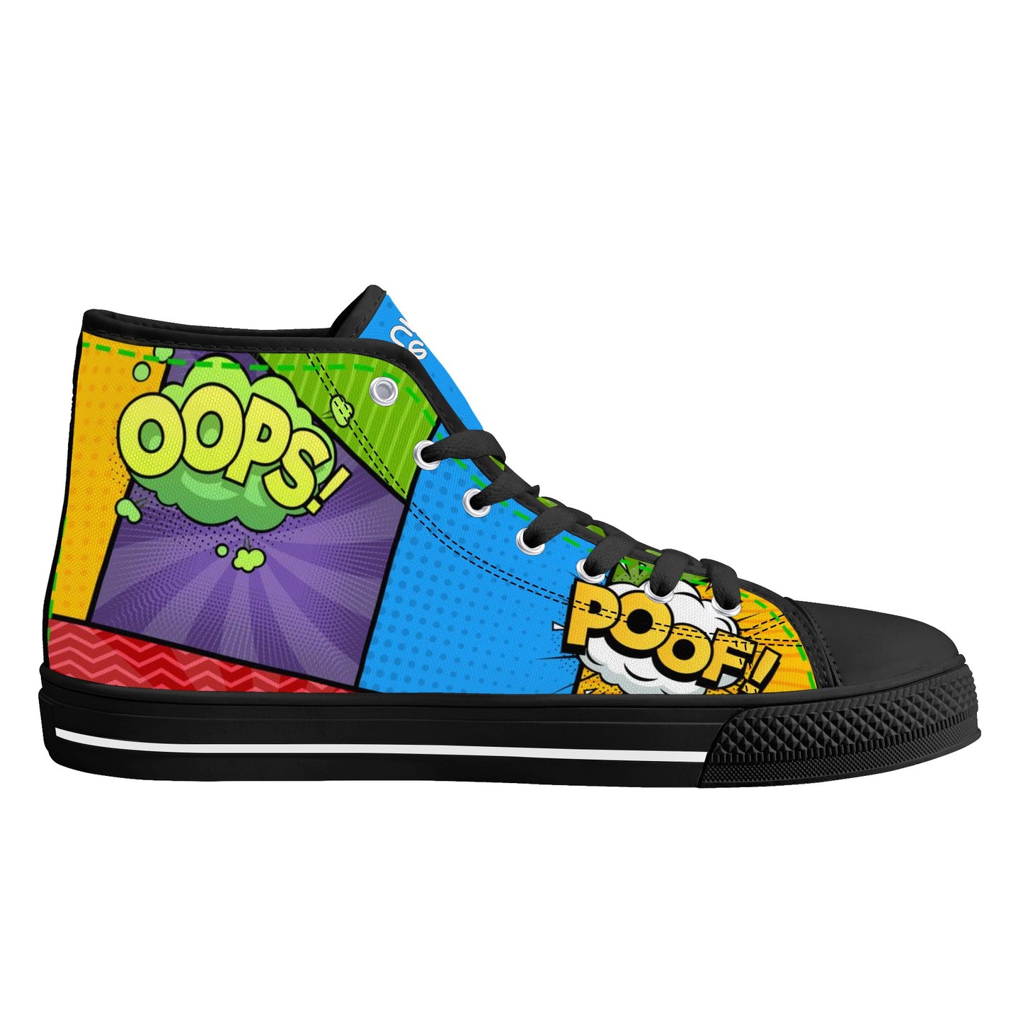 Men's High Top Canvas Shoes Retro Comics