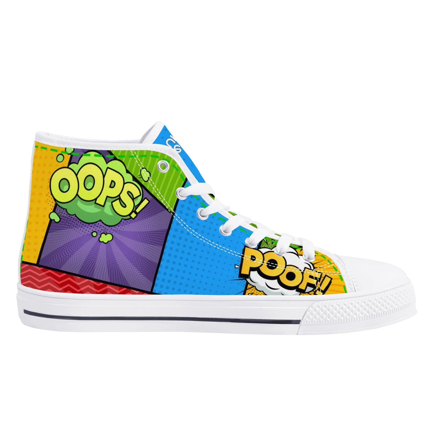 Men's High Top Canvas Shoes Retro Comics