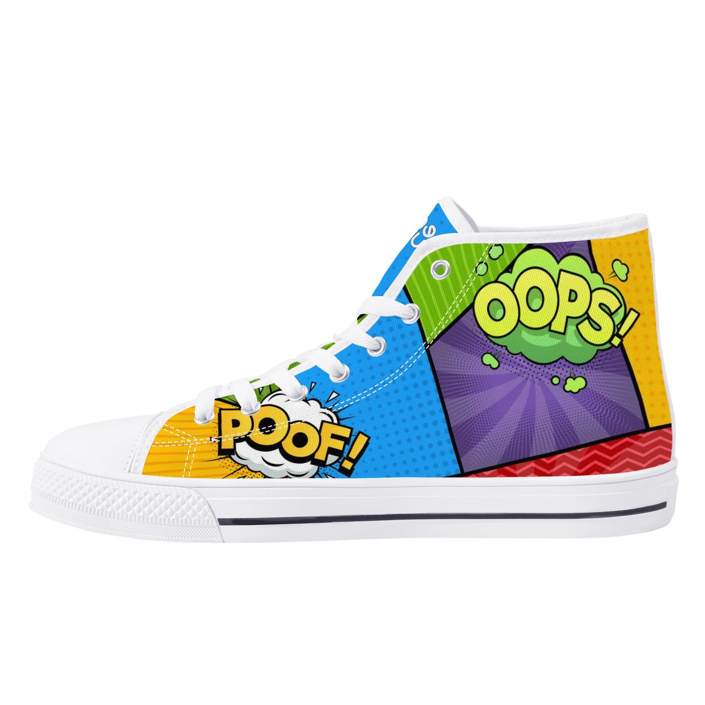 Men's High Top Canvas Shoes Retro Comics