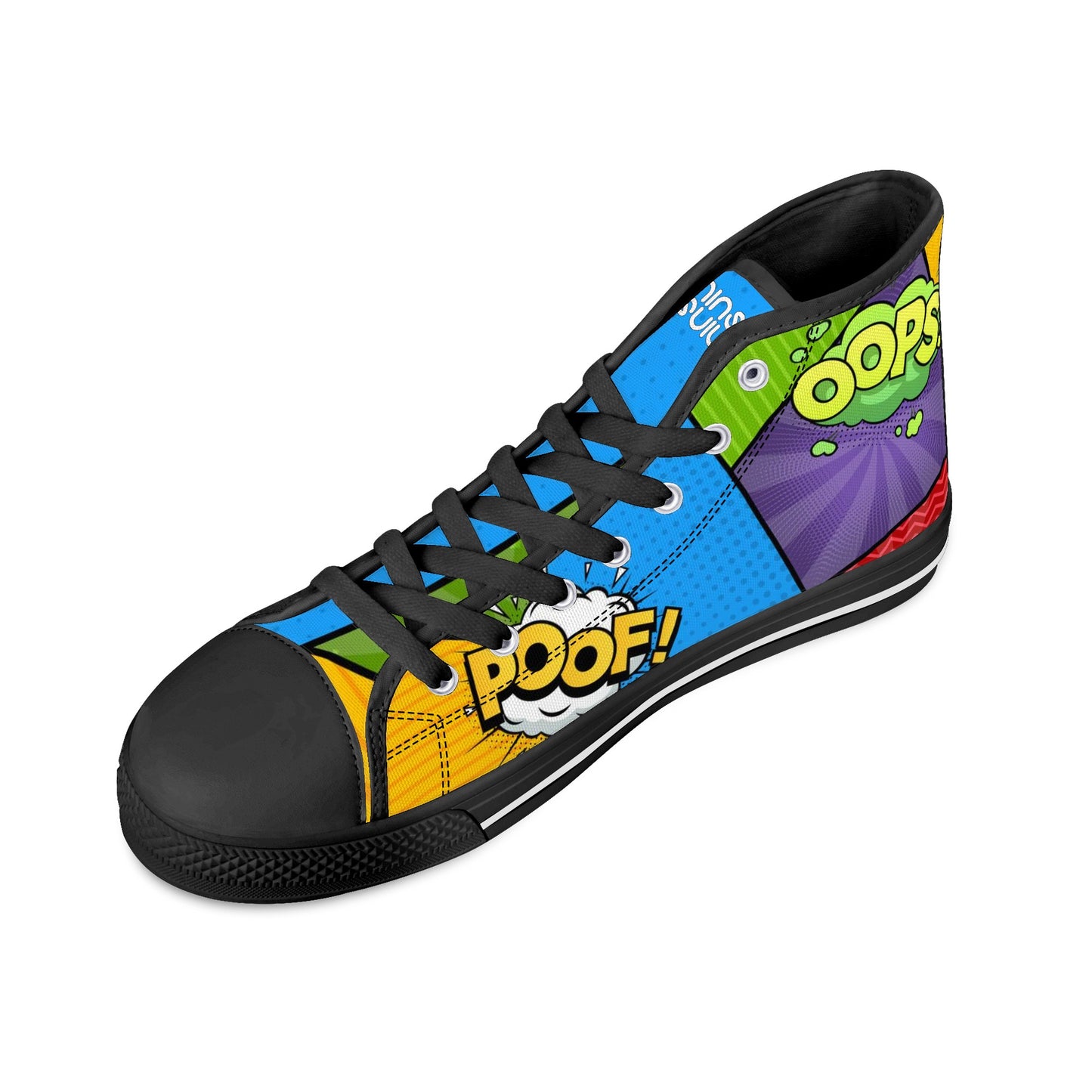 Men's High Top Canvas Shoes Retro Comics