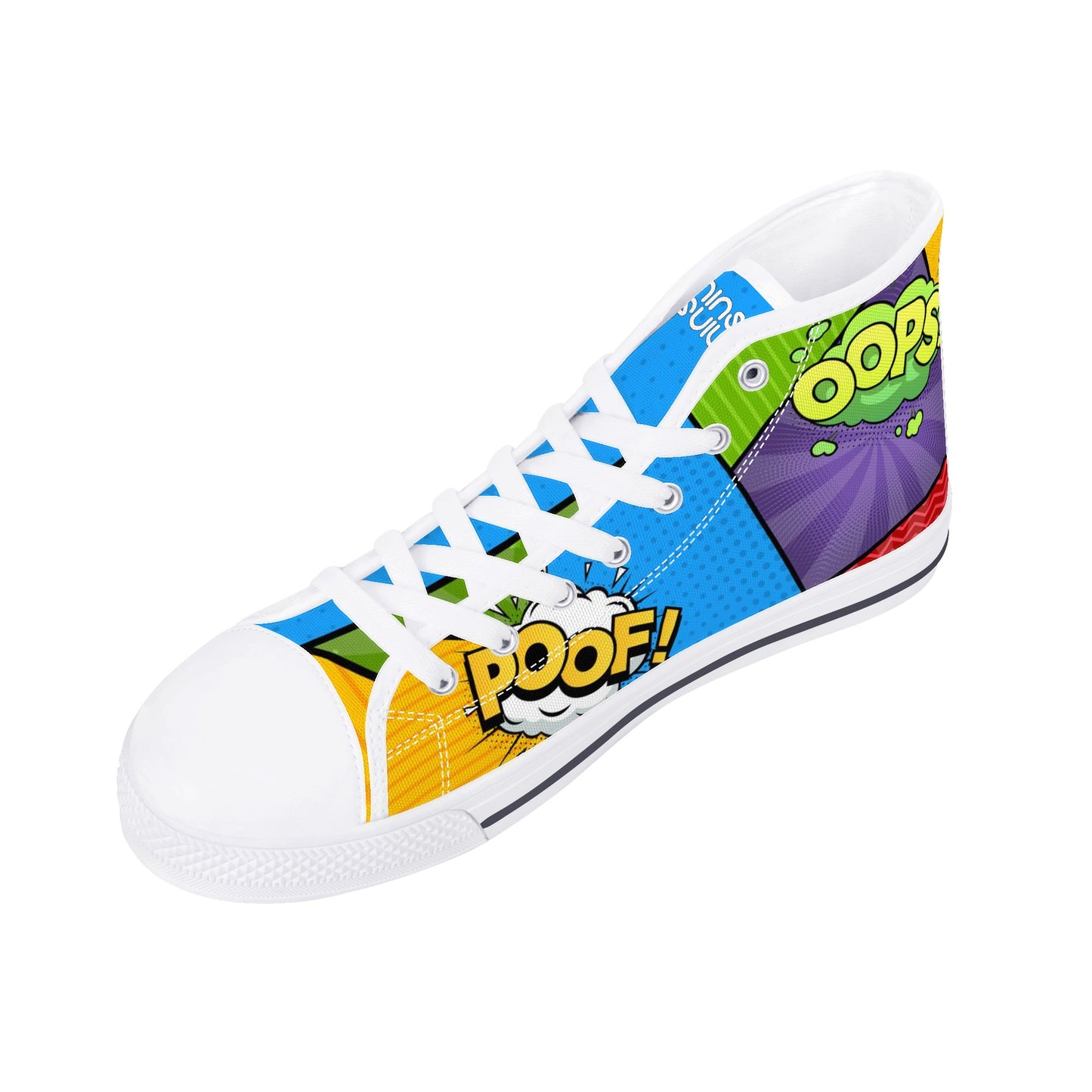 Men's High Top Canvas Shoes Retro Comics