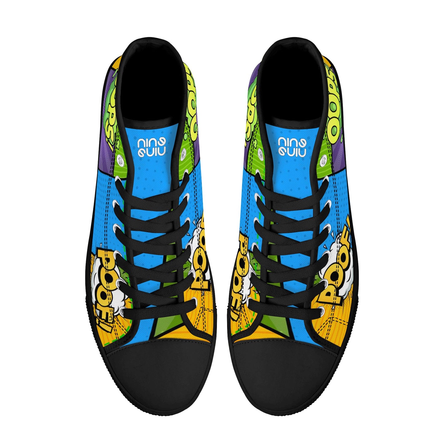 Men's High Top Canvas Shoes Retro Comics