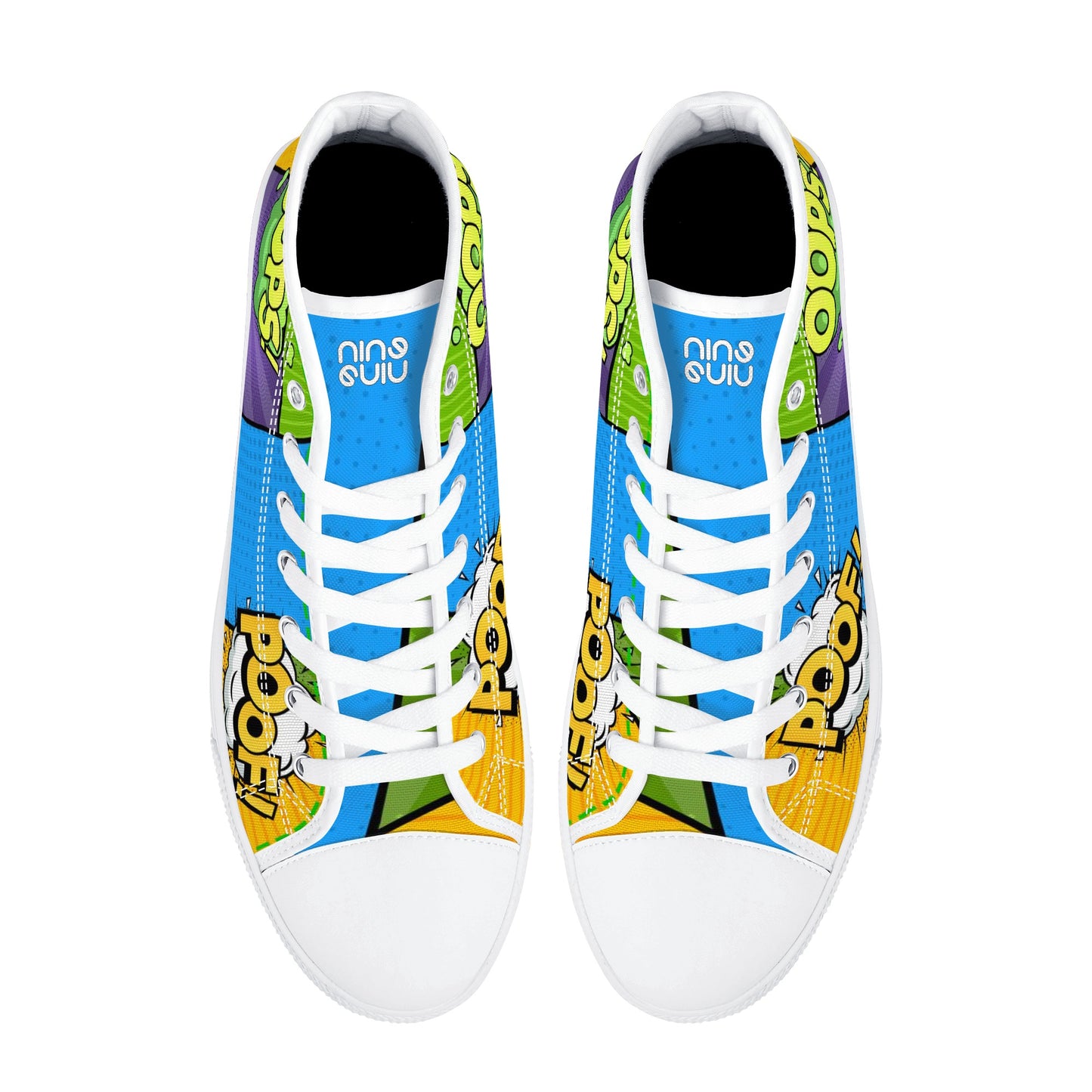 Men's High Top Canvas Shoes Retro Comics
