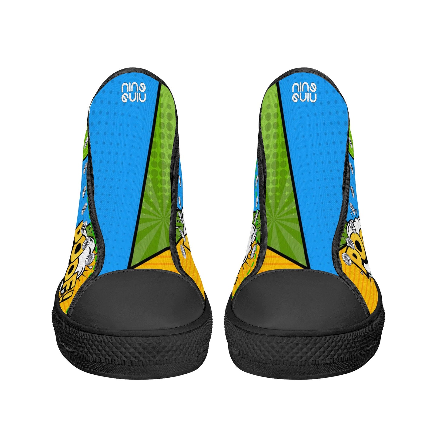 Men's High Top Canvas Shoes Retro Comics