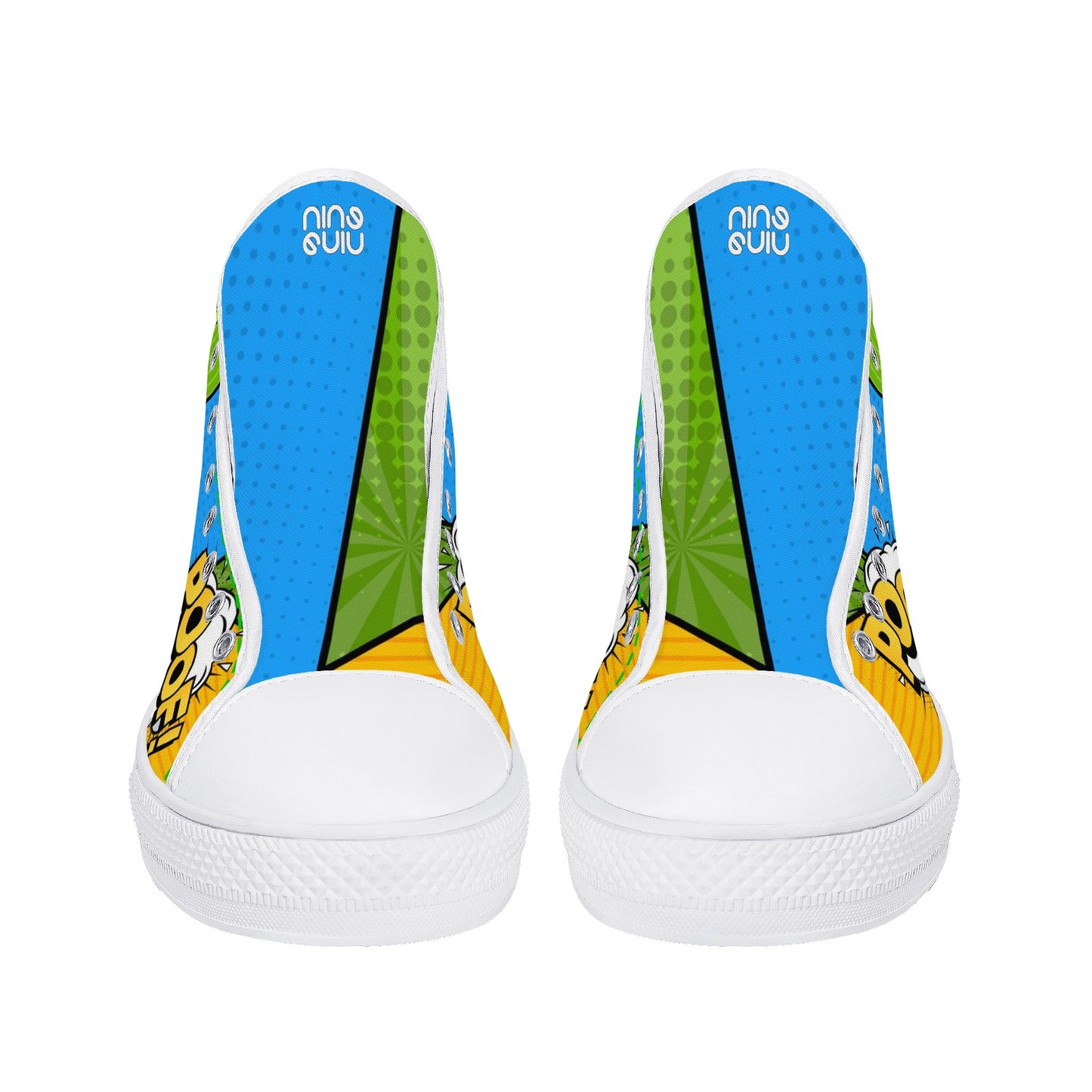 Men's High Top Canvas Shoes Retro Comics