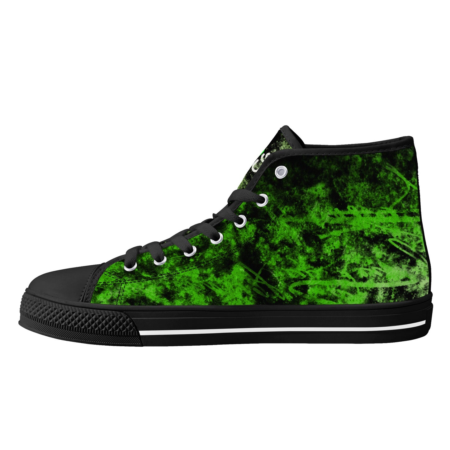 Men's High Top Canvas Shoes Cyberpunk Sphynx Cat