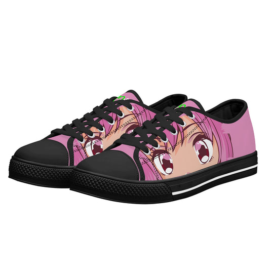Women's Low Top Canvas Shoes With Customized Tongue