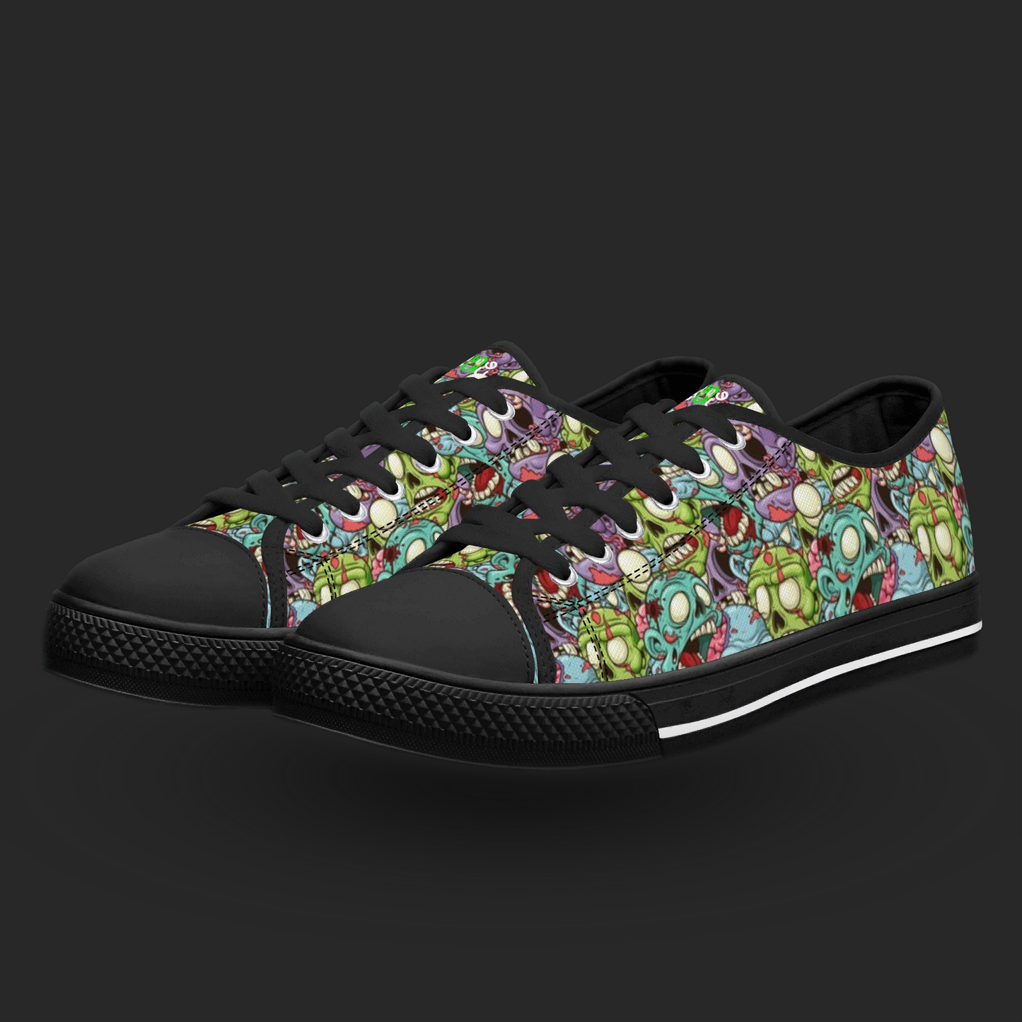 Zombie Edition — Custom Low-Top Canvas Shoes
