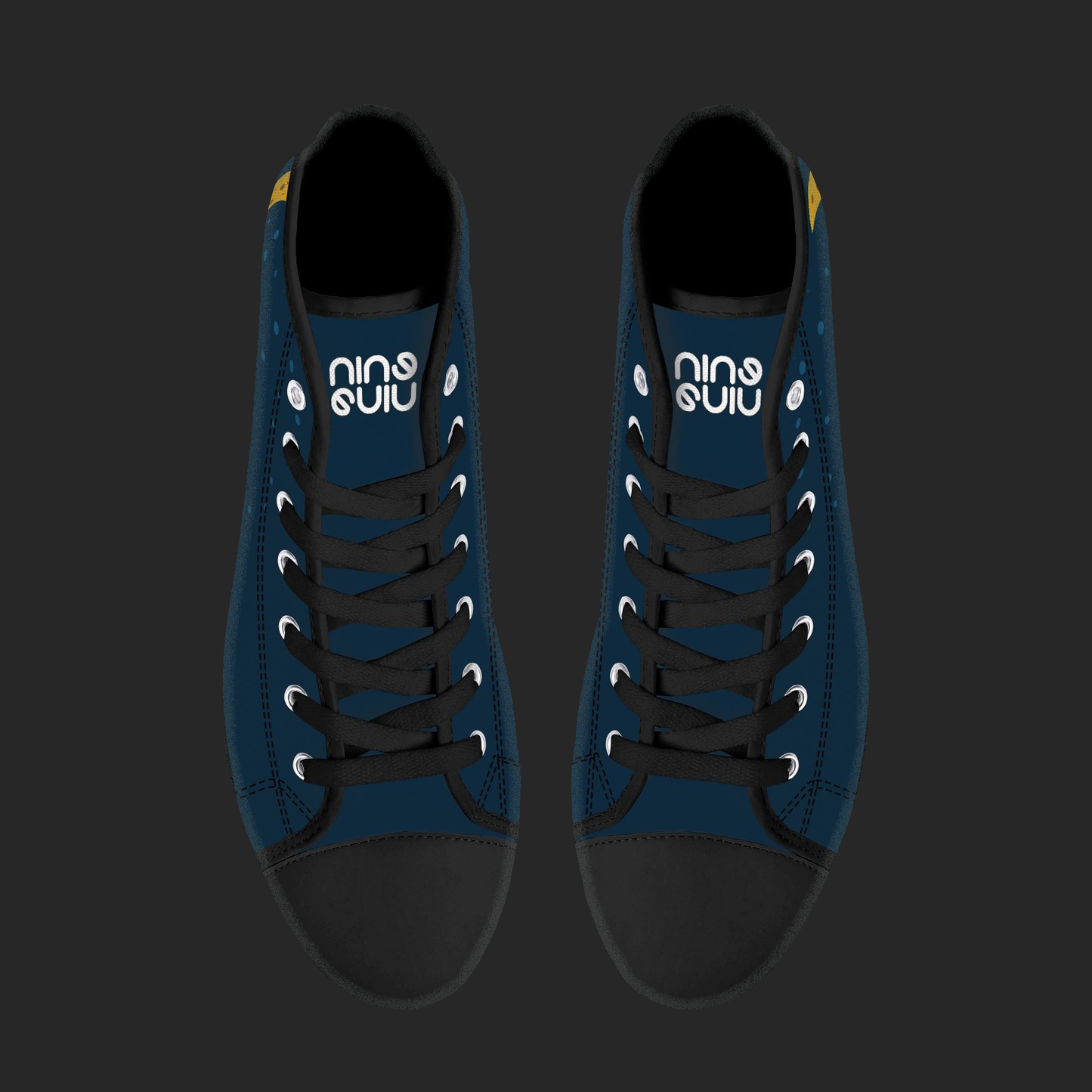 Night Wave – Custom High Top Canvas Shoes