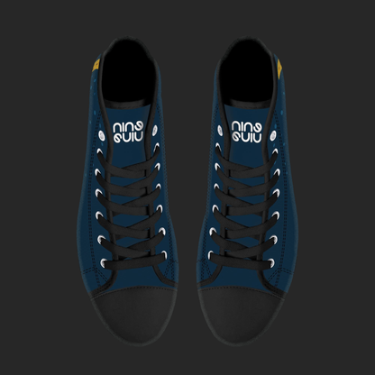 Night Wave – Custom High Top Canvas Shoes