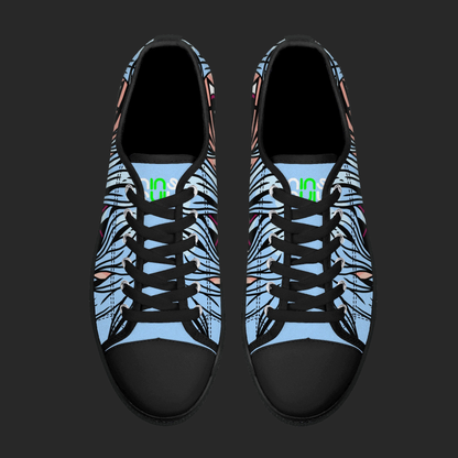 Neon Vision — Anime Street Low-Top Canvas Sneakers (Black or White Trim)