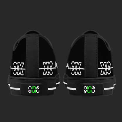 Oxford Skyline Black Low-Top Canvas Sneakers