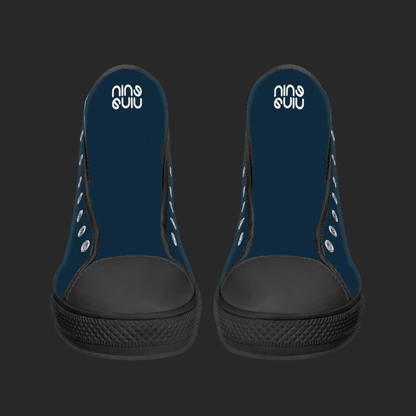 Night Wave – Custom High Top Canvas Shoes