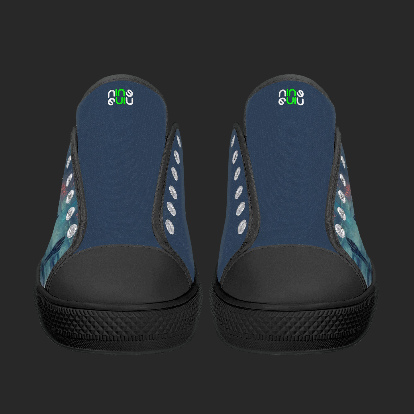 N9 Cyber Street Custom Low-Top Canvas Shoes