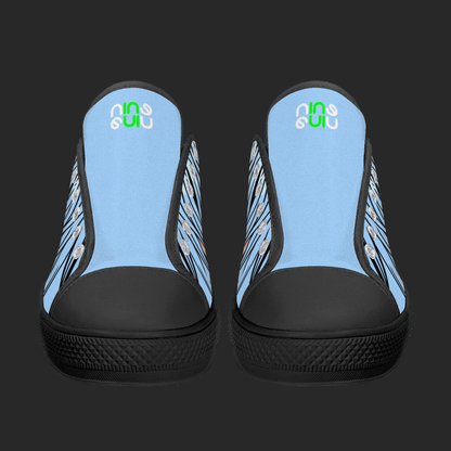 Neon Vision — Anime Street Low-Top Canvas Sneakers (Black or White Trim)