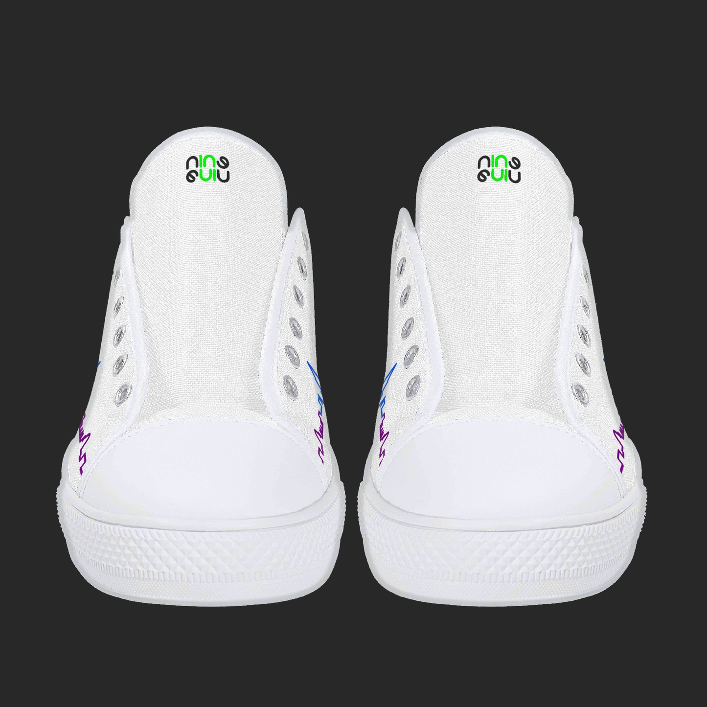 City Pulse — Minimalist Skyline Canvas Sneakers (White Edition)