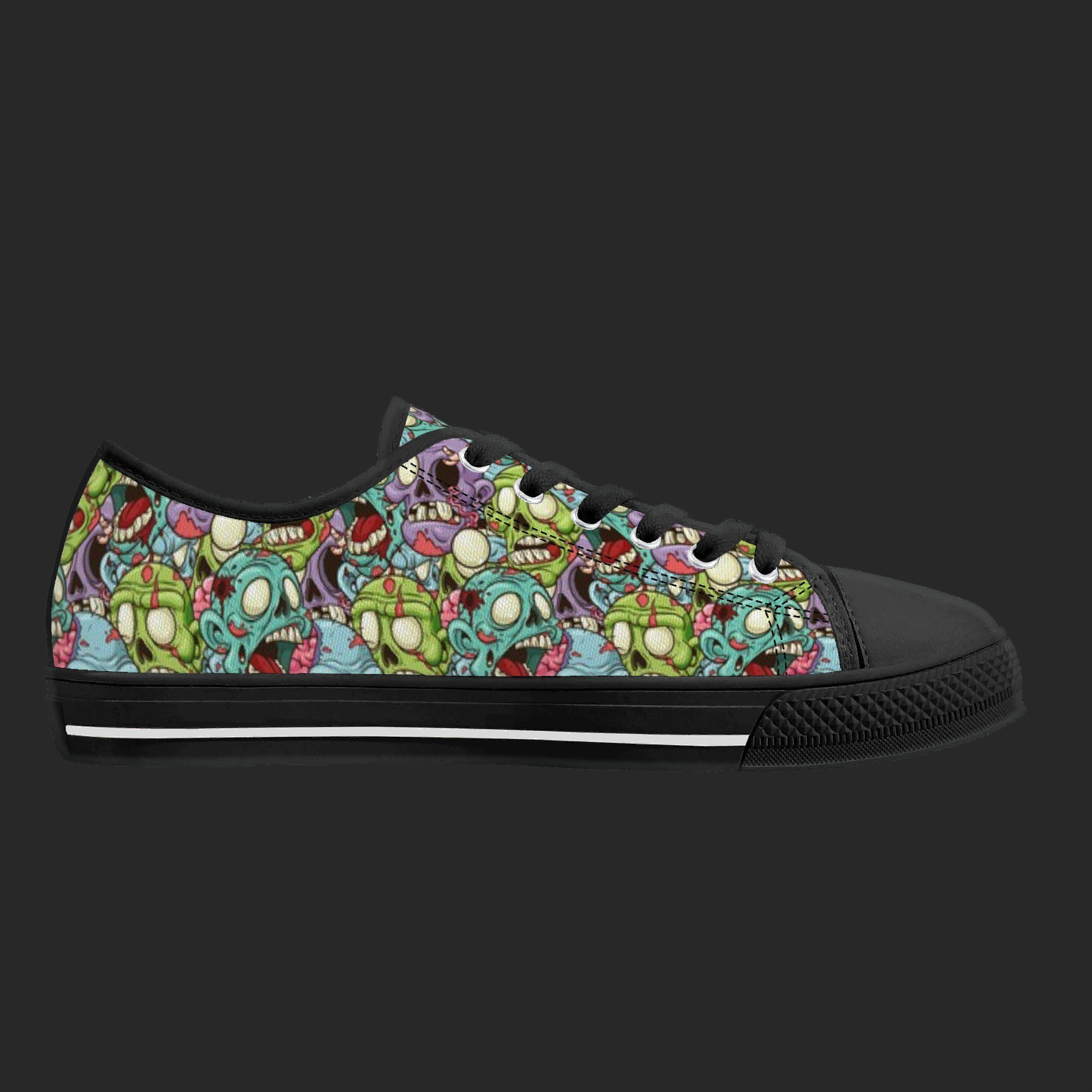 Zombie Edition — Custom Low-Top Canvas Shoes