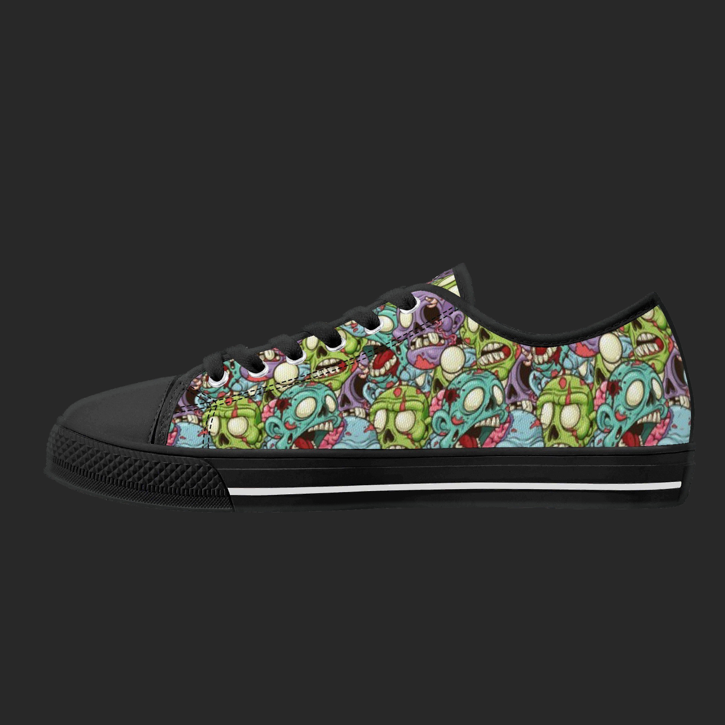 Zombie Edition — Custom Low-Top Canvas Shoes
