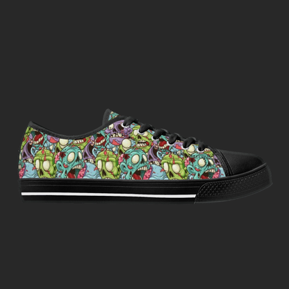 Zombie Edition — Custom Low-Top Canvas Shoes