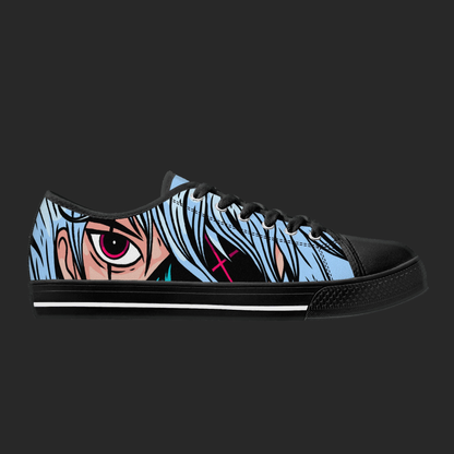 Neon Vision — Anime Street Low-Top Canvas Sneakers (Black or White Trim)