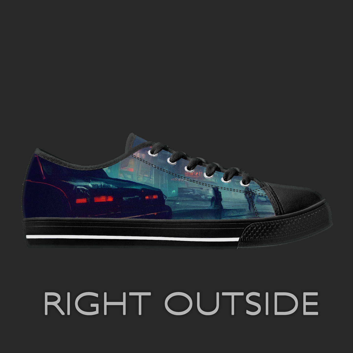 N9 Cyber Street Custom Low-Top Canvas Shoes