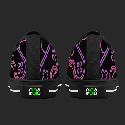 Retro Gaming – Custom 8-Bit Neon Sneakers