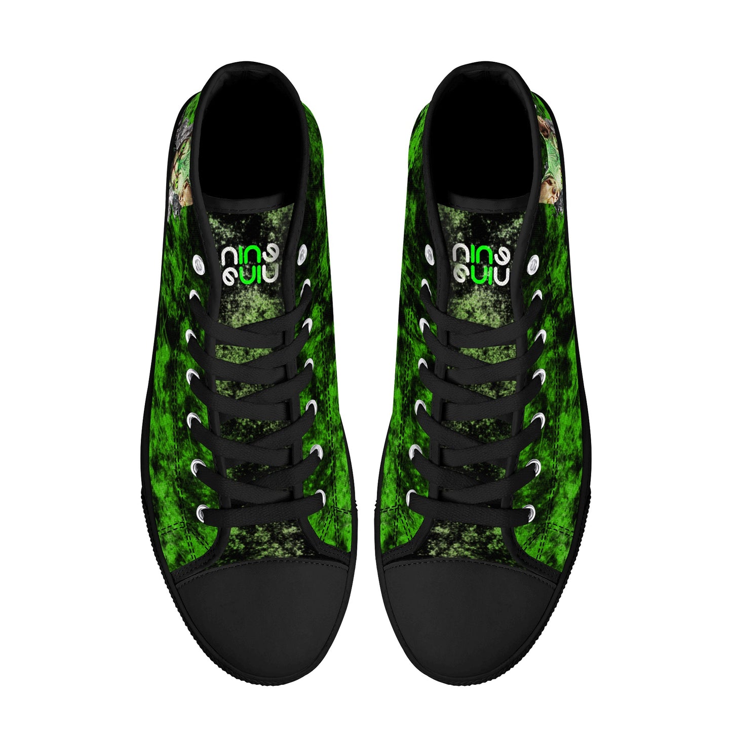 Men's High Top Canvas Shoes Cyberpunk Sphynx Cat