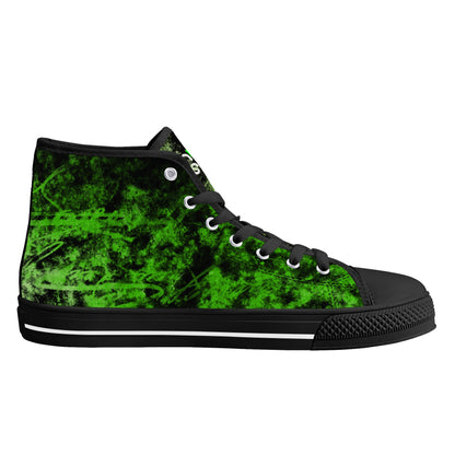 Men's High Top Canvas Shoes Cyberpunk Sphynx Cat